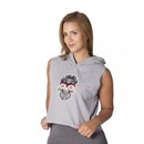 Blusa Cropped com Capuz Go Fit Rio Moletim - Feminina - Foto 1