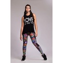 Calça Legging Angê Sublimada Urban Graph - Feminina - Foto 3