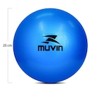 Bola de Pilates Muvin Overball Soft Gym com Bico para Inflar - 25 cm - Foto 2