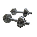 Kit Pelegrin: 2 Barras com Anilhas PEL-10CR Cromado - 15kg - Foto 2