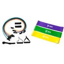 Kit Elásticos Odinfit Extensores Tubbing 11 peças + Kit 3 Mini Band - Adulto7 - Foto 1