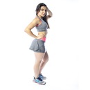 Short Saia Flor de Ameixa Fitness - Feminina - Foto 2
