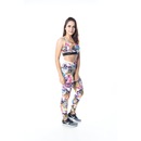 Calça  Legging Flor de Ameixa Caveira Mexicana - Feminina - Foto 2