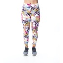Calça  Legging Flor de Ameixa Caveira Mexicana - Feminina - Foto 3