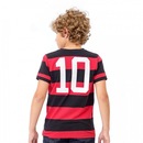 Camisa Flamengo Retrô Zico - Infantil - Foto 2