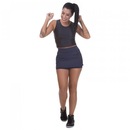 Shorts Saia Miss Blessed Premium Poliamida com Bolso - Feminino - Foto 3