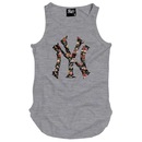 Camiseta Regata Longline Skull Clothing NY Floral - Masculina - Foto 4