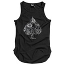 Camiseta Regata Longline Skull Clothing Poker Floral - Masculina - Foto 2
