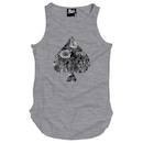 Camiseta Regata Longline Skull Clothing Poker Floral - Masculina - Foto 4