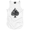 Camiseta Regata Longline Skull Clothing Poker Floral - Masculina - Foto 1