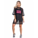 Camiseta Alongada Duopen Ranço Transparente - Feminina - Foto 1