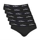Kit Cuecas Slip Zorba Max Com 6 Unidades - Adulto - Foto 1