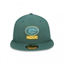 Boné Aba Reta New Era 59Fifty NFL Green Bay Packers - Fechado - Adulto - Foto 1