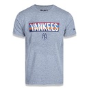 Camiseta New Era MLB New York Yankees Color Stripe Division Mescla - Masculina - Foto 1