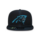 Boné Aba Reta New Era 9Fifty On-Field Coleção Sideline NFL Carolina Panthers - Adulto - Foto 2