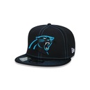 Boné Aba Reta New Era 9Fifty On-Field Coleção Sideline NFL Carolina Panthers - Adulto - Foto 1