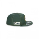 Boné Aba Reta New Era 9Fifty On-Field Coleção Sideline NFL Green Bay Packers - Snapback - Adulto - Foto 3