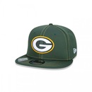 Boné Aba Reta New Era 9Fifty On-Field Coleção Sideline NFL Green Bay Packers - Snapback - Adulto - Foto 6