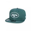 Boné Aba Reta New Era 9Fifty On-Field Coleção Sideline NFL New York Jets - Adulto - Foto 4