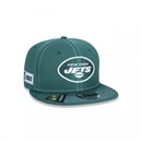 Boné Aba Reta New Era 9Fifty On-Field Coleção Sideline NFL New York Jets - Adulto - Foto 6