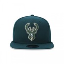 Boné Aba Reta New Era 9fifty Original Fit NBA Milwaukee Bucks - Snapback - Adulto - Foto 1