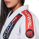 Kimono Jiu-Jitsu Koral New MKM Harmonik - Feminino - Foto 4