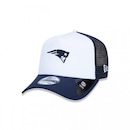 Boné Aba Curva New Era 9Forty A-Frame Trucker NFL Patriots 90S Continues - Snapback - Adulto - Foto 1