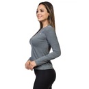 Camiseta Manga Longa Extreme UV com Proteção Solar Mescla - Feminina - Foto 2