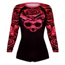Body Spartanus Fightwear Skull Roses - Feminino - Foto 1