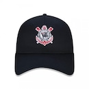 Boné Aba Curva New Era 9Twenty Corinthians Futebol - Strapback - Adulto - Foto 2