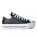 Tênis Converse All Star Chuck Taylor Plataforma Couro - Adulto - Foto 1