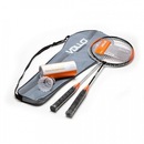 Kit Badminton Vollo Sports VB002 com 2 Raquetes, 3 Petecas e Raqueteira - Foto 1