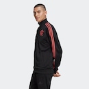 Jaqueta Moletinho do Flamengo 3-Stripes - Masculina - Foto 4