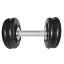 Dumbbell Ibj Plastificado - 16Kg - Foto 1