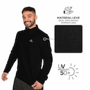 Blusão sem Capuz Fleece Muvin Solid LS/ZM - Masculino - Foto 4
