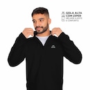 Blusão sem Capuz Fleece Muvin Solid LS/ZM - Masculino - Foto 5
