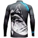 Camiseta Manga Longa de Pesca King Brasil Tucunaré Black Sublimada - Masculina - Foto 2