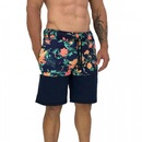Bermuda de Moletom Alto Conceito Estampadas Rajado - Masculina - Foto 1