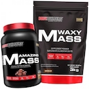 Kit Bodybuilders: Waxy Mass - Chocolate - 3kg + Amazing Mass - Chocolate - 1,5kg - Foto 1
