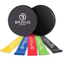 Kit de Extensor Elástico Bravus Sport Tubing Basic - 11 peças + Disco Deslizante + 5 Mini Bands - Foto 3