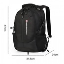 Mochila Crossgear para Notebook Esportiva Alça Reforçada Saída USB com Cadeado Embutido - Foto 3