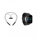 Kit Fone de Ouvido Bluetooth e Relógio Smartwatch Fusion - Foto 1