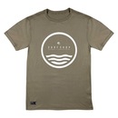 Camiseta Web Surf Shop Brasil Circle Light Khaki - Masculina - Foto 1