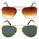 Kit Otto: 2 Óculos de Sol Clássicos OTTO em Metal Monel® Aviador - Unissex - Foto 2