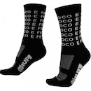 Meia para Corrida Cano Médio HUPI Foco Força e Fé - Unissex - Foto 1