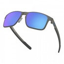 Óculos de Sol Oakley Holbrook Metal Matte Gunmetal Prizm Sapphire Polarized - Unissex - Foto 4