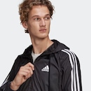 Jaqueta Corta-Vento adidas Primegreen Essentials 3-Stripes - Masculina - Foto 5