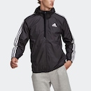 Jaqueta Corta-Vento adidas Primegreen Essentials 3-Stripes - Masculina - Foto 1