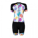 Macaquinho de Ciclismo Befast Tropical Forro GEL - Feminino - Foto 1