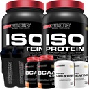 Kit 2x Iso Protein Bodybuilders - Baunilha e Morango - 900g + 2x Creatina - 100g + 2x BCAA - Tangerina - 100g + 2x Coqueteleira - Foto 1